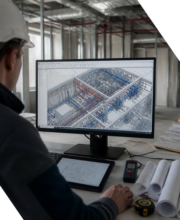 Создание BIM модели инженерных сетей для объектов в Апшеронске